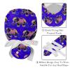 CHENZZZZ Work Caps, 2-Pack, Tie-Back Bouffant Turban Caps with Buttons and Sweatband, Fox, Multicolor 7, One Size view 4