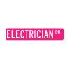 Outdoor Electrician Vintage Metal Wall Sign, 10 x 45 cm view 1