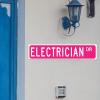 Outdoor Electrician Vintage Metal Wall Sign, 10 x 45 cm view 3