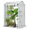RELAX4LIFE Small Greenhouse, Tomato Plant House with Ground Stakes, Transparent, 100 x 81 x 150 cm view 1