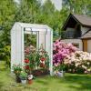 RELAX4LIFE Small Greenhouse, Tomato Plant House with Ground Stakes, Transparent, 100 x 81 x 150 cm view 2