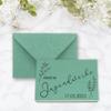 100 Eucalyptus-Green Vintage Kraft Paper Folding Cards with Envelopes and Inserts, DIN A5 view 2