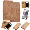 K-S-Trade Cork Phone Case for Oppo A54 with In-Ear Headphones, TPU Bumper, Light Brown, 1-Pack view 2