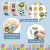 1,500 Animal Stickers for Kids, 24 Cute Designs, Round Reward Sticker Set view 3