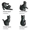 4 Vintage Cast-Iron Cat Drawer Knobs view 4