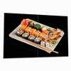 Wallario Glass Cooktop Cover/Splash Guard, 2-Piece, 80 x 52 cm, Sushi Theme view 1