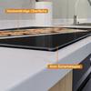 Wallario Glass Cooktop Cover/Splash Guard, 2-Piece, 80 x 52 cm, Sushi Theme view 4