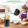 Cyrank 360° Rotating Kitchen Utensil Holder, Black view 4