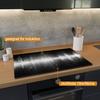 Wallario Glass Stove Cover/Splash Guard, 80 x 52 cm, Musical Notes in Black and White view 2