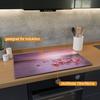 Wallario Glass Cooktop Cover/Splash Guard, 80 x 52 cm, Pink Flamingos at Sunset view 2
