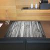 Wallario Glass Stove Cover/Splash Guard, 1-Piece, 90 x 52 cm, Light Gray Wood Panel Texture view 2