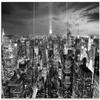 Wallario Glass Stovetop Cover/Splash Guard, 3-Piece, 90 x 52 cm, New York at Night view 1