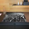Wallario Glass Stovetop Cover/Splash Guard, 3-Piece, 90 x 52 cm, New York at Night view 2