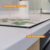 Wallario Glass Cooktop Cover/Splash Guard, 2-Piece, 80 x 52 cm, for Ceramic and Induction Cooktops, Rose in Pastel Colors view 4