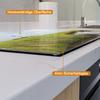 Wallario Glass Cooktop Cover/Splash Guard, 1-Piece, 90 x 52 cm, 8 mm Feet, Small Creek Through Reeds on the Way to the Lighthouse view 4