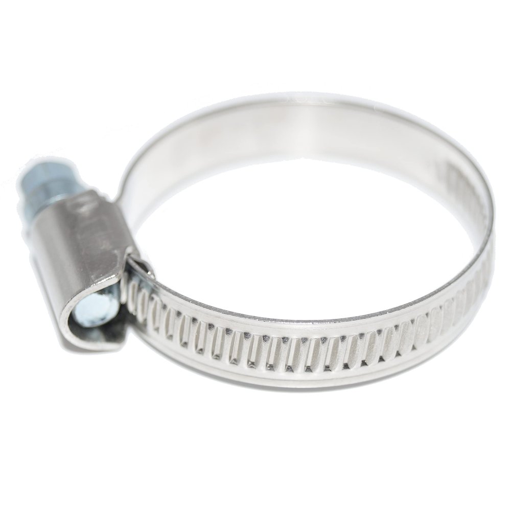 Worm-Drive Hose Clamps, 10-Pack, 12–22 mm, 9 mm Band, A2 Stainless Steel