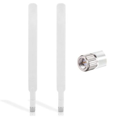 2-Pack 10 dBi 4G LTE SMA Omnidirectional Antennas
