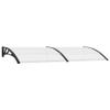 Door Canopy Lean-to Awning 240 x 100 cm, Polycarbonate Sheets with ABS Brackets view 1