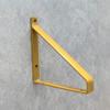 Heavy-Duty Iron Shelf Brackets, 2-Pack, Gold, 8 in (20 cm) view 3