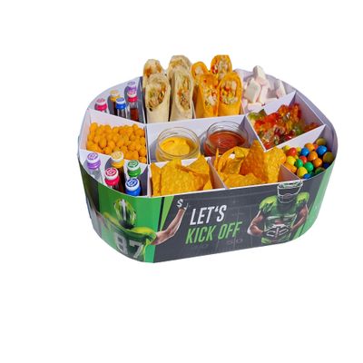 JaWro Green Football Snack Stadium, Fully Assembled