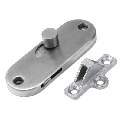 Faotup 1 x Silver-Colored 304 Stainless Steel Slide Bolt Latch, 8.5 x 3.2 x 1.9 cm