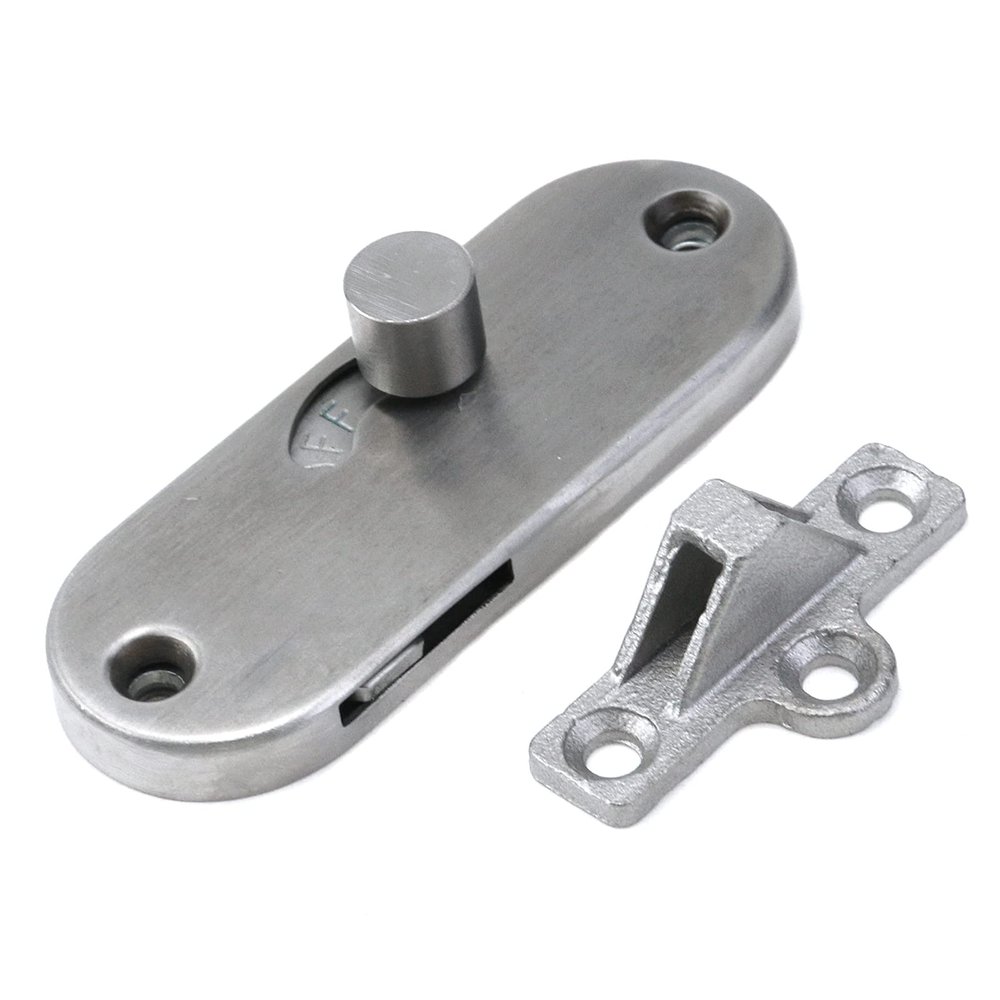 Faotup 1 x Silver-Colored 304 Stainless Steel Slide Bolt Latch, 8.5 x 3.2 x 1.9 cm