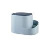 TOMYEUS Desktop Wastebasket with Lid, Blue view 1