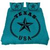 King-Size Texas USA Retro Star Duvet Cover Set, 3-Piece view 2