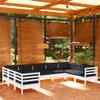 INLIFE 9-Piece Outdoor Lounge Set with Cushions, White Pine Wood - 7320 view 1