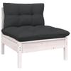 INLIFE 9-Piece Outdoor Lounge Set with Cushions, White Pine Wood - 7320 view 3