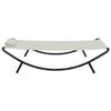 INLIFE Outdoor Daybed Cream 200 x 90 cm Steel view 3