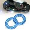 Buachois 4-Piece 1.9-Inch Aluminum Alloy Outer Beadlock Ring Rim Set for 1/10 RC Crawler, Blue view 4