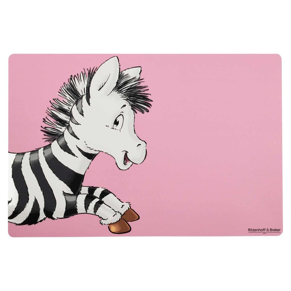 Ritzenhoff & Breker Happy Zoo Placemat, Zebra Baby Zoe, 45 x 30 cm, Wipeable