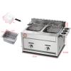 XUETAO Commercial Gas Fryer, 12-L Countertop Basket, Stainless Steel, for Restaurants and Fries, with Seasoning Tray view 2