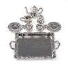 Odoria 1:12 Miniature Dollhouse Tea Set, Silver view 2