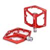 MTB CNC Aluminum Alloy Ultralight Flat Pedals, Enduro Bike, Smooth Bearings, 9/16-Inch Thread, Wide Platform (JT07-Red) view 1