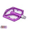 MTB CNC Aluminum Alloy Ultralight Flat Pedals, Enduro Bike, Smooth Bearings, 9/16-Inch Thread, Wide Platform (JT07-Red) view 2