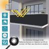 NKADNB Balcony Privacy Screen, 125 x 650 cm, Black view 2