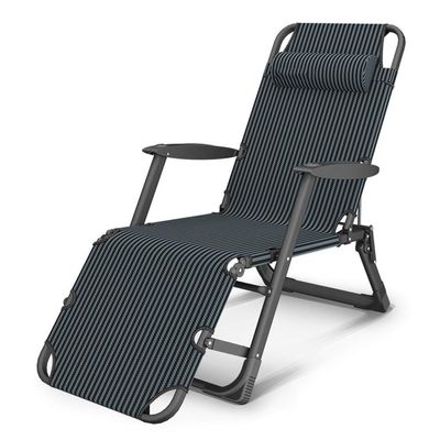 WANWEN Renovation House Foldable Oxford Fabric Zero-Gravity Patio Lounge Chair for Heavy-Duty Use, Outdoor Camping Sun Lounger, Supports 330 lbs