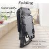 WANWEN Renovation House Foldable Oxford Fabric Zero-Gravity Patio Lounge Chair for Heavy-Duty Use, Outdoor Camping Sun Lounger, Supports 330 lbs view 3