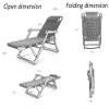 WANWEN Renovation House Foldable Oxford Fabric Zero-Gravity Patio Lounge Chair for Heavy-Duty Use, Outdoor Camping Sun Lounger, Supports 330 lbs view 4