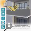 NKADNB Balcony Privacy Screen 85 x 250 cm, Gray view 2