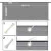 NKADNB Balcony Privacy Screen 85 x 250 cm, Gray view 3
