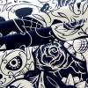 Day of the Dead Sugar Cat Skull Floral Duvet Cover Set, Full/Double view 3