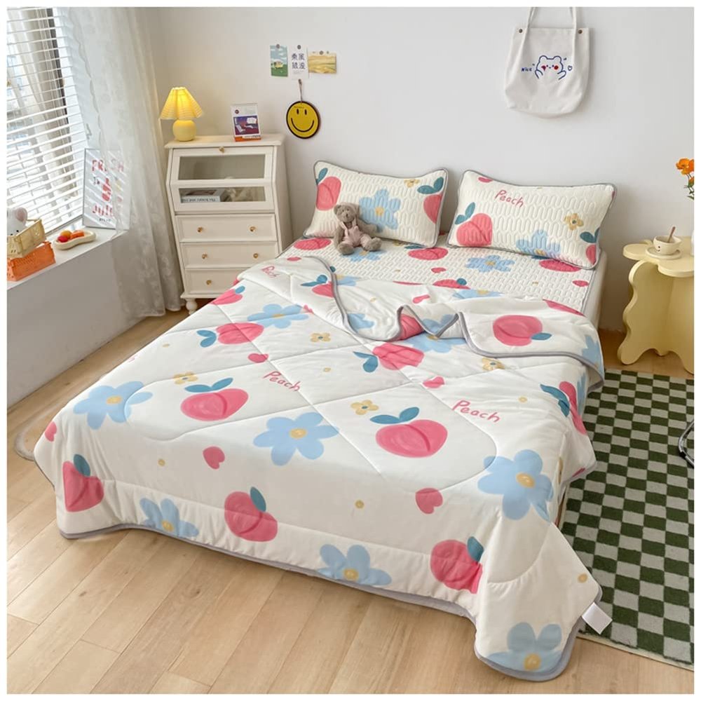 MISSMAO Cooling Summer Bedspread, Soft Throw Blanket, 150 x 200 cm