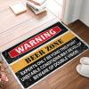 COTECI Thankful Door Mat, Warning Beer Zone, Winter Outdoor Entrance Mat, 40 x 60 cm view 1