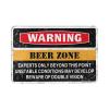 COTECI Thankful Door Mat, Warning Beer Zone, Winter Outdoor Entrance Mat, 40 x 60 cm view 2