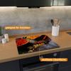 Wallario Glass Stove Cover/Splash Guard, 1-Piece, 60 x 52 cm, for Ceramic and Induction Cooktops, Exotic Spices on a Wooden Table view 2
