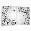 Wallario Glass Stove Cover/Splash Guard, 2-Piece, 80 x 52 cm, Butterfly Scrollwork view 1