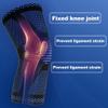 LTLCLZ 1-Piece Knee Brace, Compression Sleeve with Side Stabilizers and Patella Gel for Knee Pain Recovery from Meniscus Injuries, Black, XL view 3